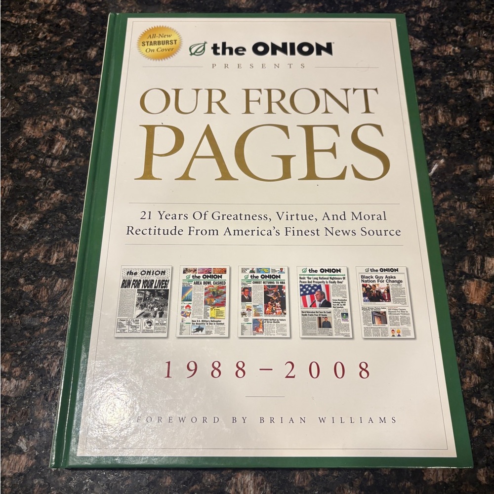 The Onion "Our Front Pages" Hardcover Book -